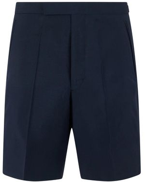 Prada Korte Broeken ,Blauw ,Wol Mohair Shorts