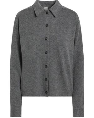 TOTEME Truien & Vesten ,Grijs ,Kasjmier Raglanmouw Kasjmier Vest