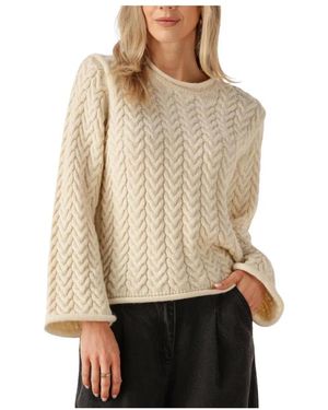 Modström Sand O-Neck Pullover Für Frauen - Natur
