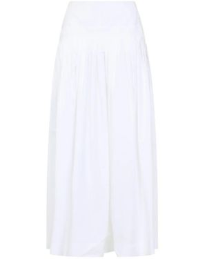 Lanvin Rokken ,Wit ,Katoen Basque Midi Rok