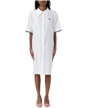 Fred Perry Shirt Dresses - Blanco