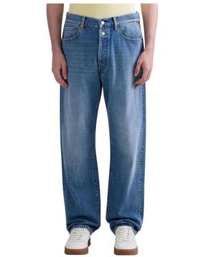 Replay Wide Jeans - Azul