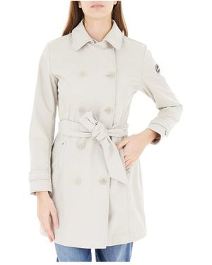 Colmar Belted Coats - White