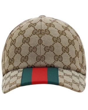 Gucci Ikone Gg-Muster Baseballkappe - Grün