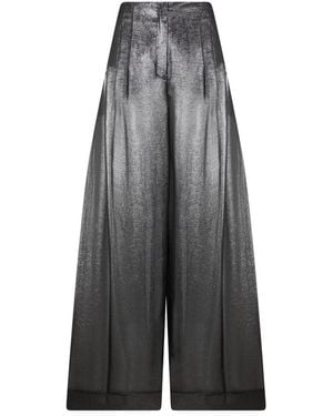 Alberta Ferretti Wide Trousers - Gris