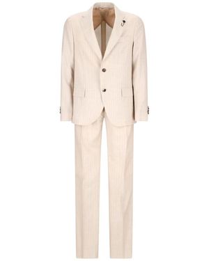 Lardini Single Breasted Suits - Neutro