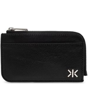KENZO Kartenetui Aus Leder Mit Logo - Schwarz