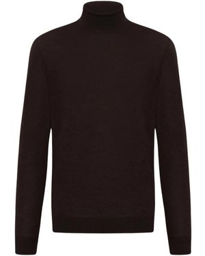 Kiton Luxuriöser woll-polo-halspullover - Schwarz
