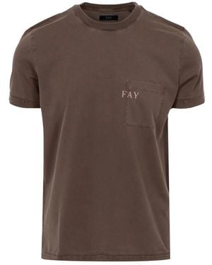 Fay T-Shirts - Marrón