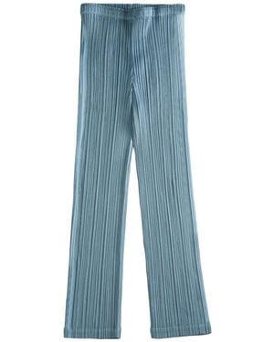 Issey Miyake Straight Trousers - Blue