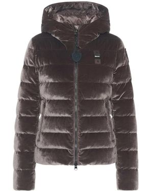 Blauer Jassen ,Bruin ,Leer Velly Down Jacket - Grijs