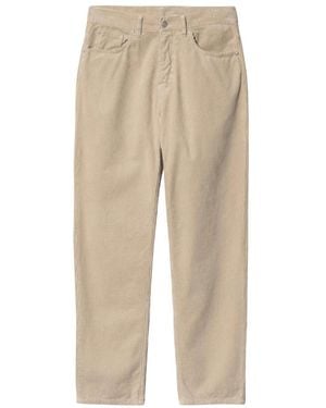 Carhartt Broeken ,Katoen Newel Pant - Naturel