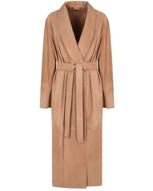 Fendi Belted Coats - Brown