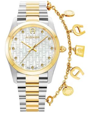 Aigner Accessoires ,Grijs ,Scafati Watch - Metallic