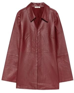 By Malene Birger Leather Jackets - Red
