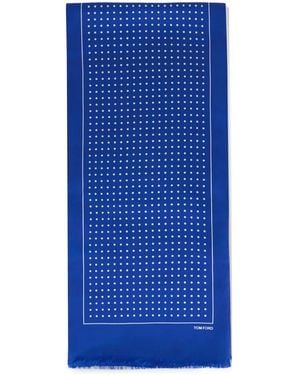 Tom Ford Silky Scarves - Blue