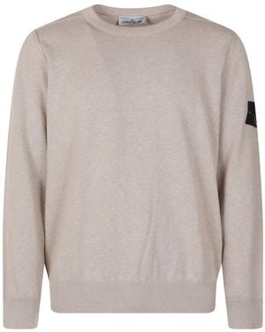 Stone Island Trui Met Ronde Hals - Grijs