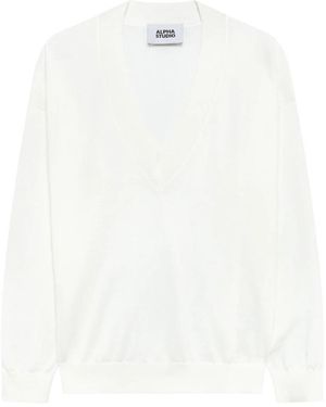 Alpha Studio Sweatshirts - Blanco