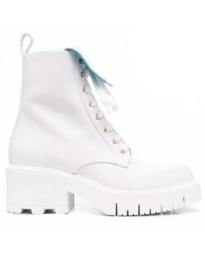Chiara Ferragni Lace-Up Boots - White