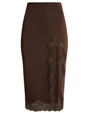 Balmain Midi Skirts - Marrón