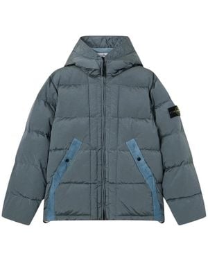 Stone Island Jassen ,Grijs ,Nylon Nylon Metal - Blauw