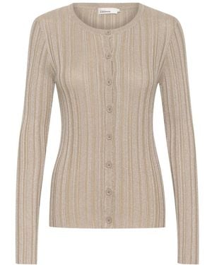 Karen By Simonsen Slim-Fit Cardigan Simply Taupe - Natur