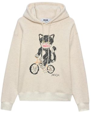 MSGM Hoodies - Blanco