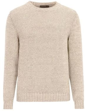 Oscar Jacobson Round-Neck Knitwear - Natural
