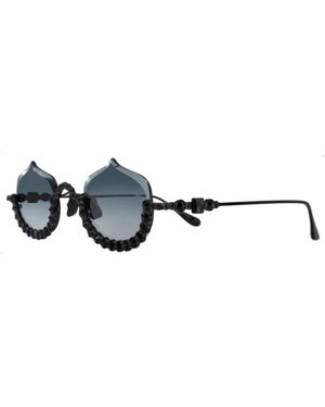 Anna Karin Karlsson Accessoires ,Zwart ,Kristal Meringue Zonnebril