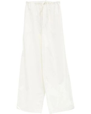 Baserange Wijde Broek Met Trekkoord - Wit