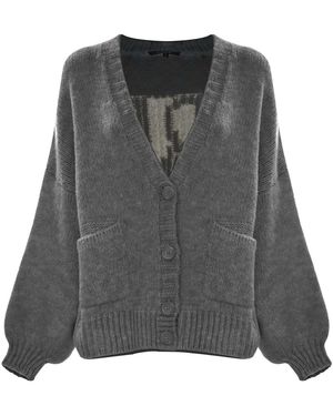 Kocca Cardigan Mit V-Ausschnitt - Grau