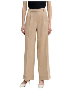MARC AUREL Broeken ,Polyester Wijde Broek - Naturel