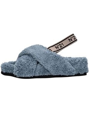 N°21 Flat Sandals - Azul