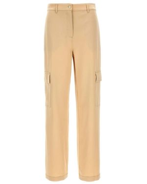 Michael Kors Satijnen Cargobroek - Naturel