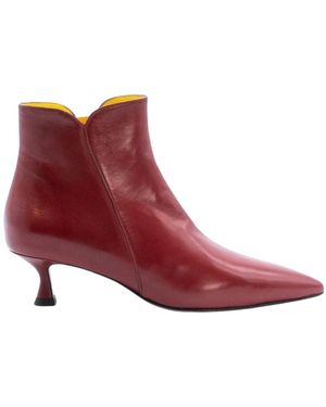 Mara Bini Heeled Boots - Rojo