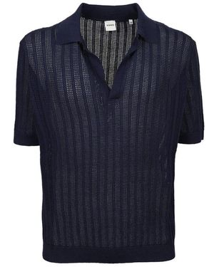 Aspesi Blaues Poloshirt Klassischer Stil