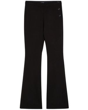 Courreges Braune Schlaghose - Schwarz