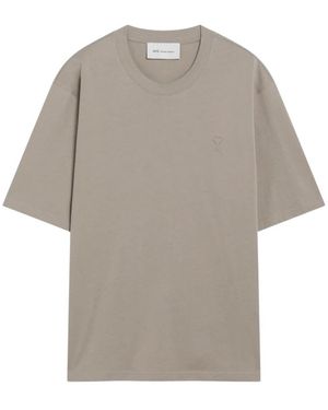 Ami Paris Boxy Fit Tee - Grijs