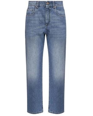 Brunello Cucinelli Straight Fit Jeans - Blue
