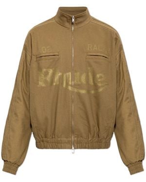 Rhude Jassen ,Bruin ,Katoen Logo Jas - Groen