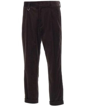 Paolo Pecora Slim-Fit Trousers - Black