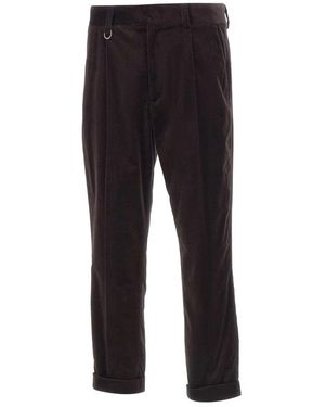 Paolo Pecora Slim-Fit Trousers - Black