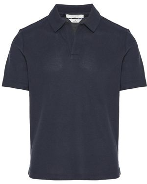 Jacob Cohen Cotton/Silk Polo - Blauw