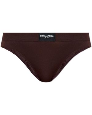DSquared² Slips Mit Logo - Braun