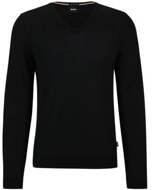 HUGO V-Neck Knitwear - Nero