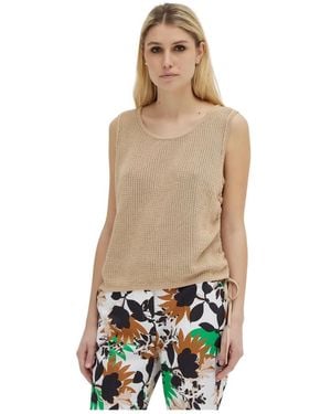 Giorgio Grati Sleeveless Tops - Natural
