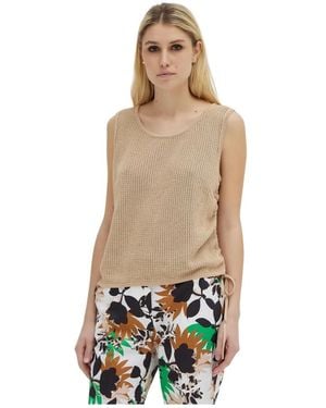 Giorgio Grati Sleeveless Tops - Natural