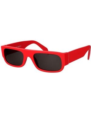 Retrosuperfuture Stylische sonnenbrille mit smile indice - Rot