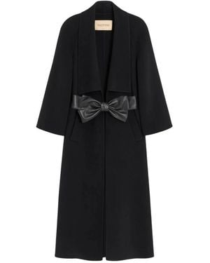 Valentino Belted Coats - Negro