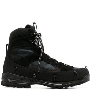 Y. Project Lace-Up Boots - Black